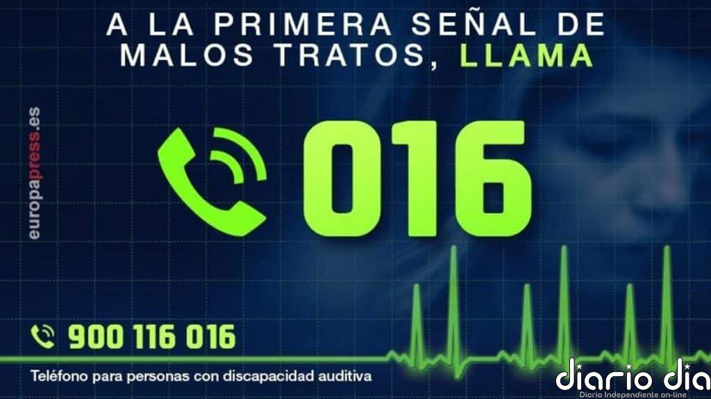 Teléfono de denuncia de malos tratos 016