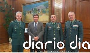 Union de Oficiales de la Guardia Civil reunidos con el Director General de la Benemerita