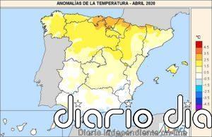 Abril de 2020, un mes cálido pese a la ausencia de sol
