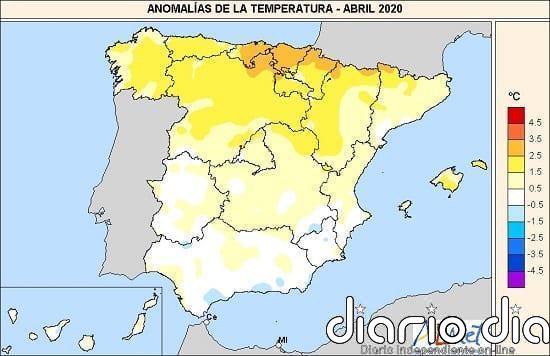 Abril de 2020, un mes cálido pese a la ausencia de sol