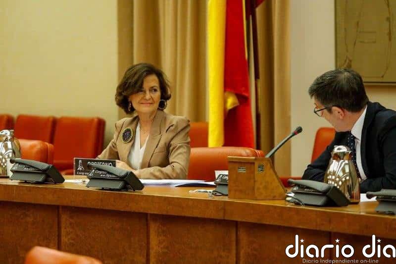Carmen Calvo abre las comparecencias ante la Comisión de la Reconstrucción tras el Covid 19