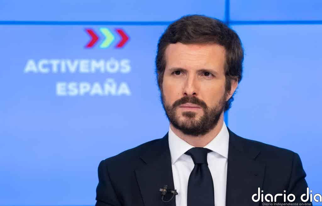 Casado arremete contra Sánchez por la "subasta de votos" para la prórroga y "pujas separatistas" como acercar a etarras