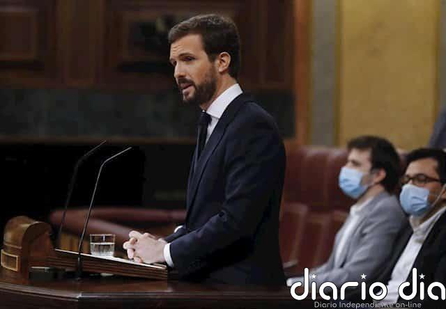 Casado critica a Sánchez por dar a nacionalistas "lo que niega al resto": "Rompe la igualdad entre españoles" El líder del Partido Popular, Pablo Casado, interviene en el pleno del Congreso
