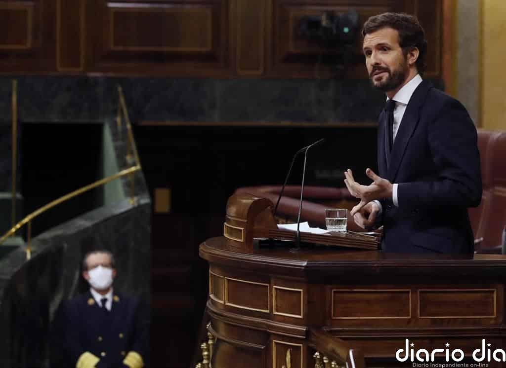 Casado culpa a Sánchez de "fracasar" dejando un "erial": "Suya es toda la responsabilidad"