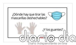 ¿Dónde hay que tirar las mascarillas desechables? ¿Y los guantes?