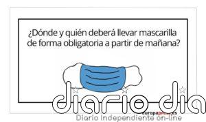¿Dónde y quién deberá llevar mascarilla de forma obligatoria a partir de mañana?