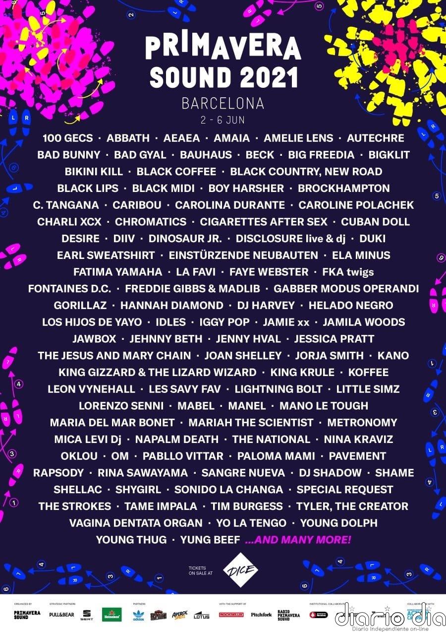El Festival Primavera Sound 2021 tendrá a The Strokes, The National, Gorillaz y Bad Bunny