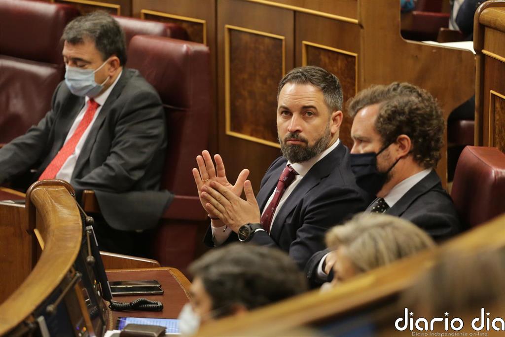 Abascal, único líder político que declara en el Congreso cobrar del partido