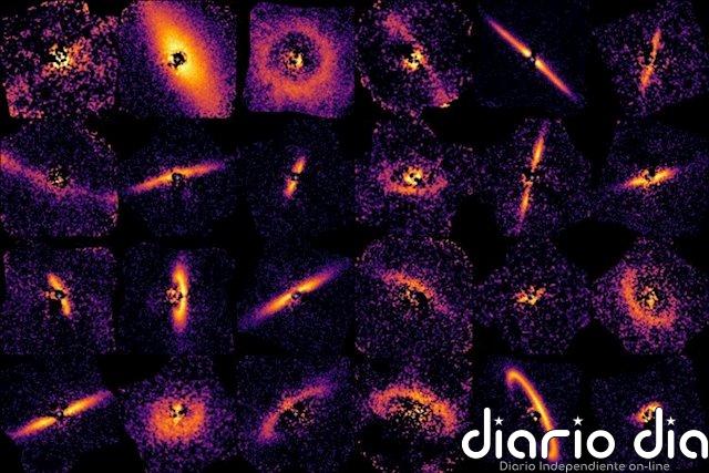 Abrumadora presencia de planetas en un surtido de sistemas polvorientos Discos de polvo alrededor de jóvenes estrellas usado en el estudio