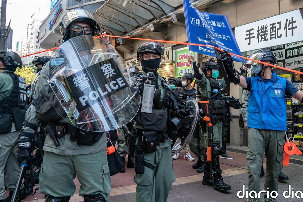 Al menos 53 detenidos en una manifestación contra la nueva ley de seguridad que China quiere imponer a Hong Kong