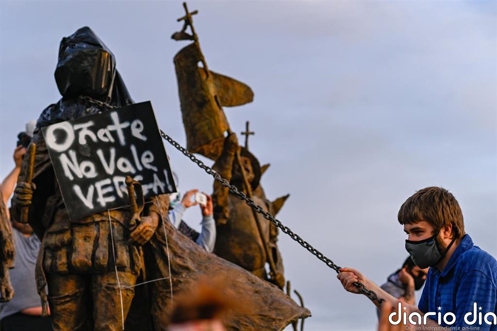 Albuquerque retirará la estatua del conquistador español Juan de Oñate tras el tiroteo en una protesta