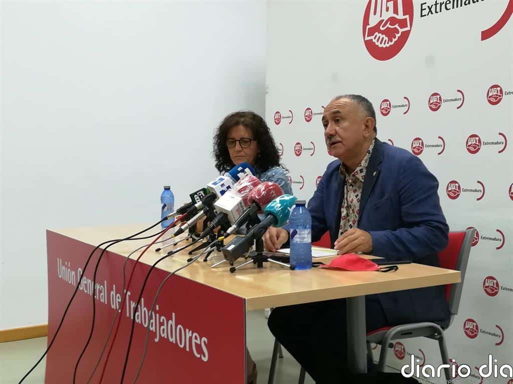 Álvarez (UGT) pide a las empresas que no "abusen" de los ERTE y los trabajadores, que no cedan al respecto