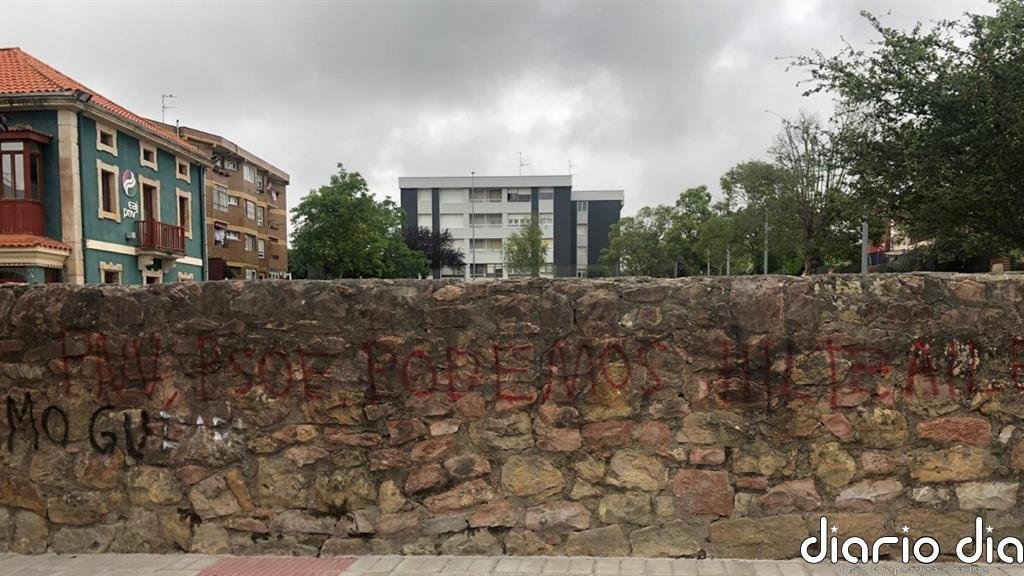 Atacan el batzoki de Urduliz (Vizcaya) con pintadas de apoyo a Patxi Ruiz e insultos al PNV, PSE y Podemos