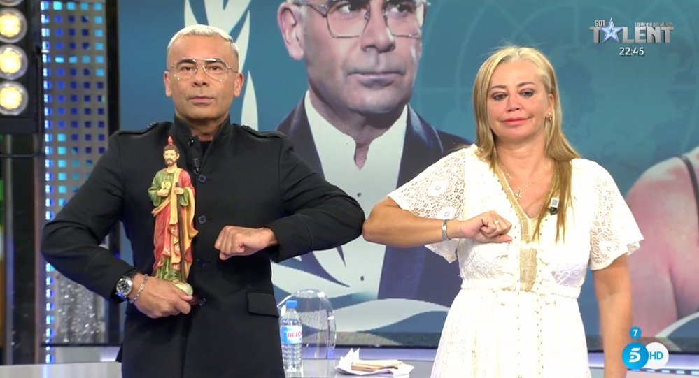 Belén Esteban y Jorge Javier abrazo poscoronavirus