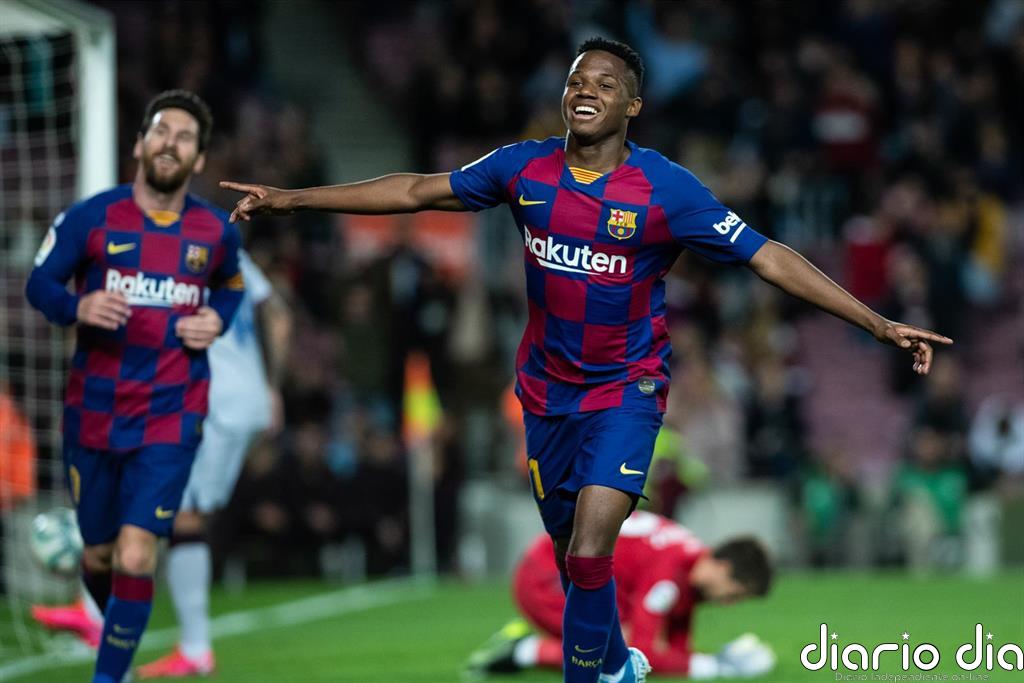 Bori Fati: "Ansu está disfrutando y todo el que sale del Barça, quiere volver"