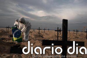 Brasil registra más de mil muertes en el último día y ya roza las 55