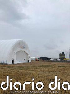 Buildair instala en el Aeropuerto de Lleida-Alguaire un hangar hinchable