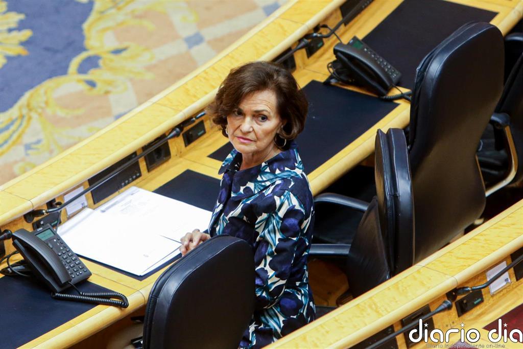 Carmen Calvo, sobre la polémica con el colectivo trans: "El PSOE no ha cambiado de posición ni un milímetro"