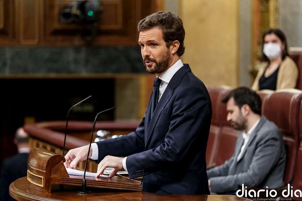 Casado arremete contra Sánchez: "¿Le parece decente ocultar a los muertos para esconder su incompetencia?
