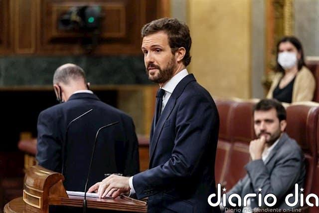 Casado culpa a Sánchez de las "purgas" en la Benemérita y dice que protege a Marlaska porque le sirve de "escudo humano"