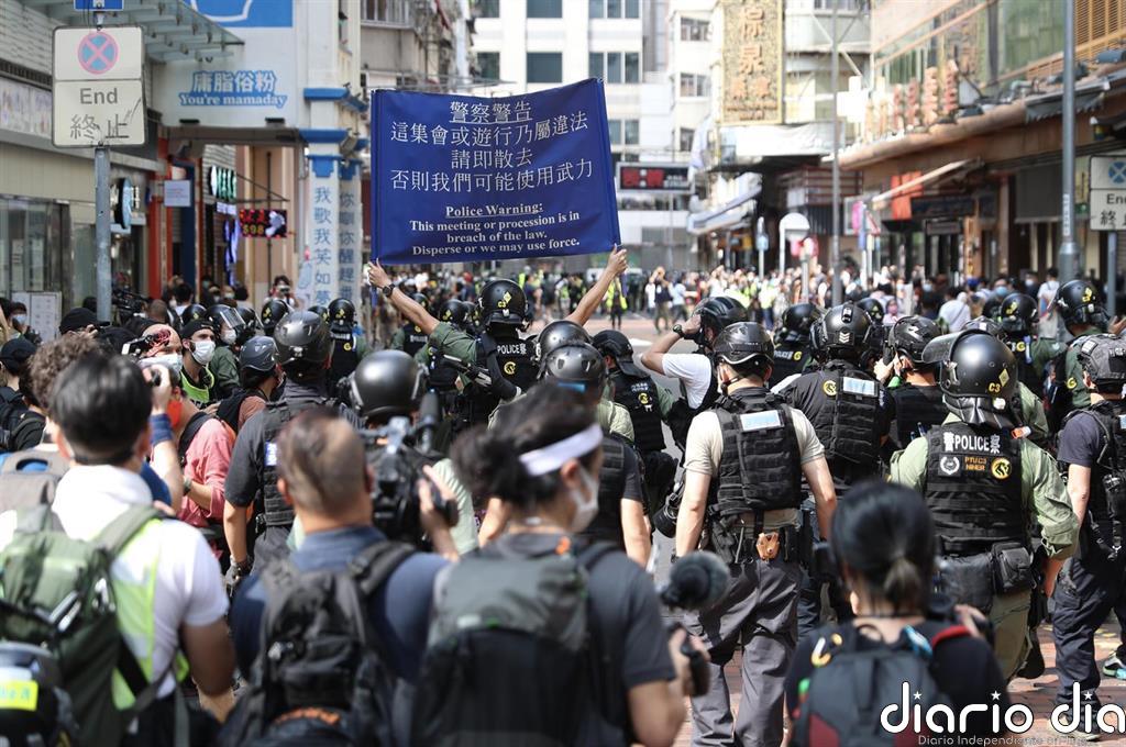Al menos 90 detenidos en las protestas convocadas en Hong Kong coincidiendo con la primera fecha electoral
