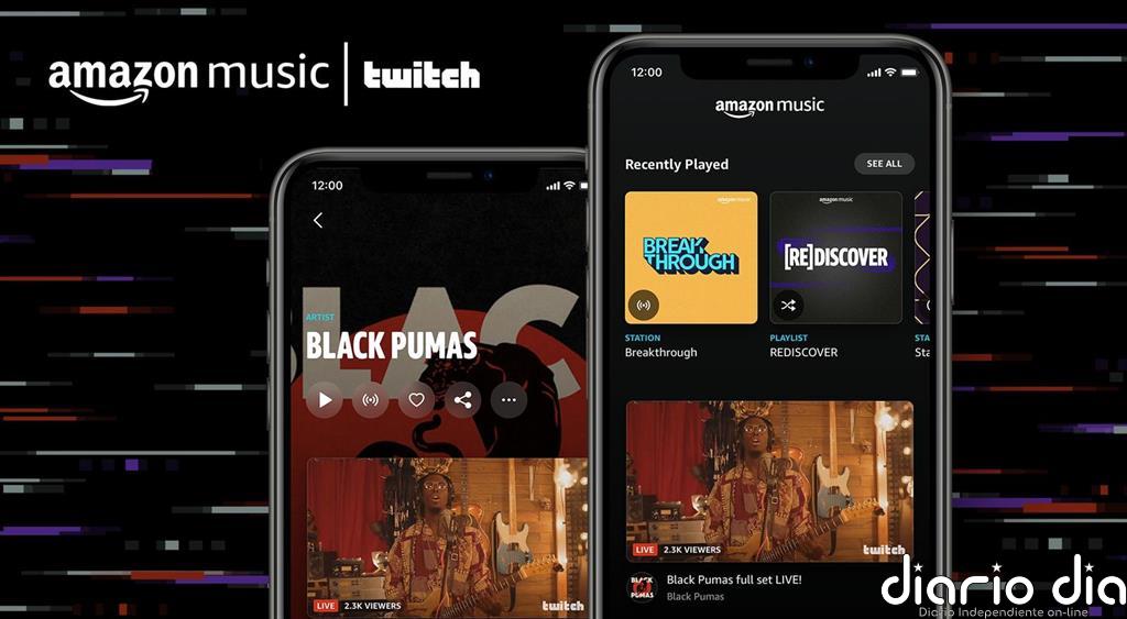 Amazon Music incorpora los vídeos en 'streaming' de los artistas en Twitch