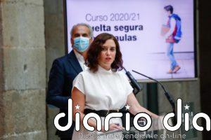 Ayuso no descarta que lleguen a aplicarse "parones" o "confinamientos" en la Comunidad de Madrid