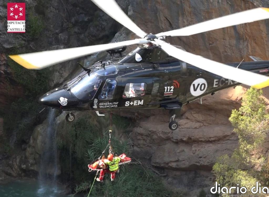 Bomberos de Castellón efectúan 42 rescates en la montaña este verano, un 180% más que en 2019