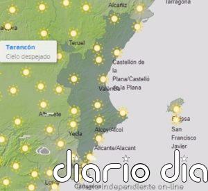 Cielos poco nubosos o despejados para este viernes en la Comunitat Valenciana