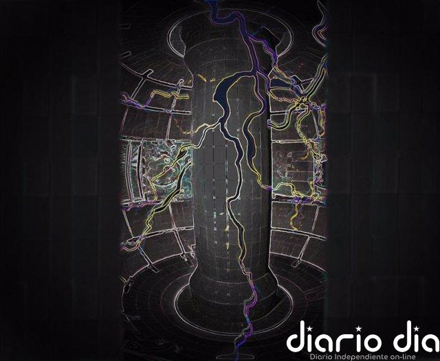 Corrientes eléctricas pueden estabilizar las reacciones de fusión Representación de un artista de la corriente eléctrica que fluye a través de una instalación de fusión de Tokamak