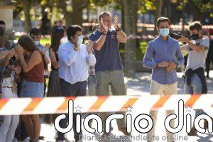 Cruzan contenedores y lanzan botellas y piedras a la Ertzaintza por un acto de Vox en Santurtzi, con 5 detenidos