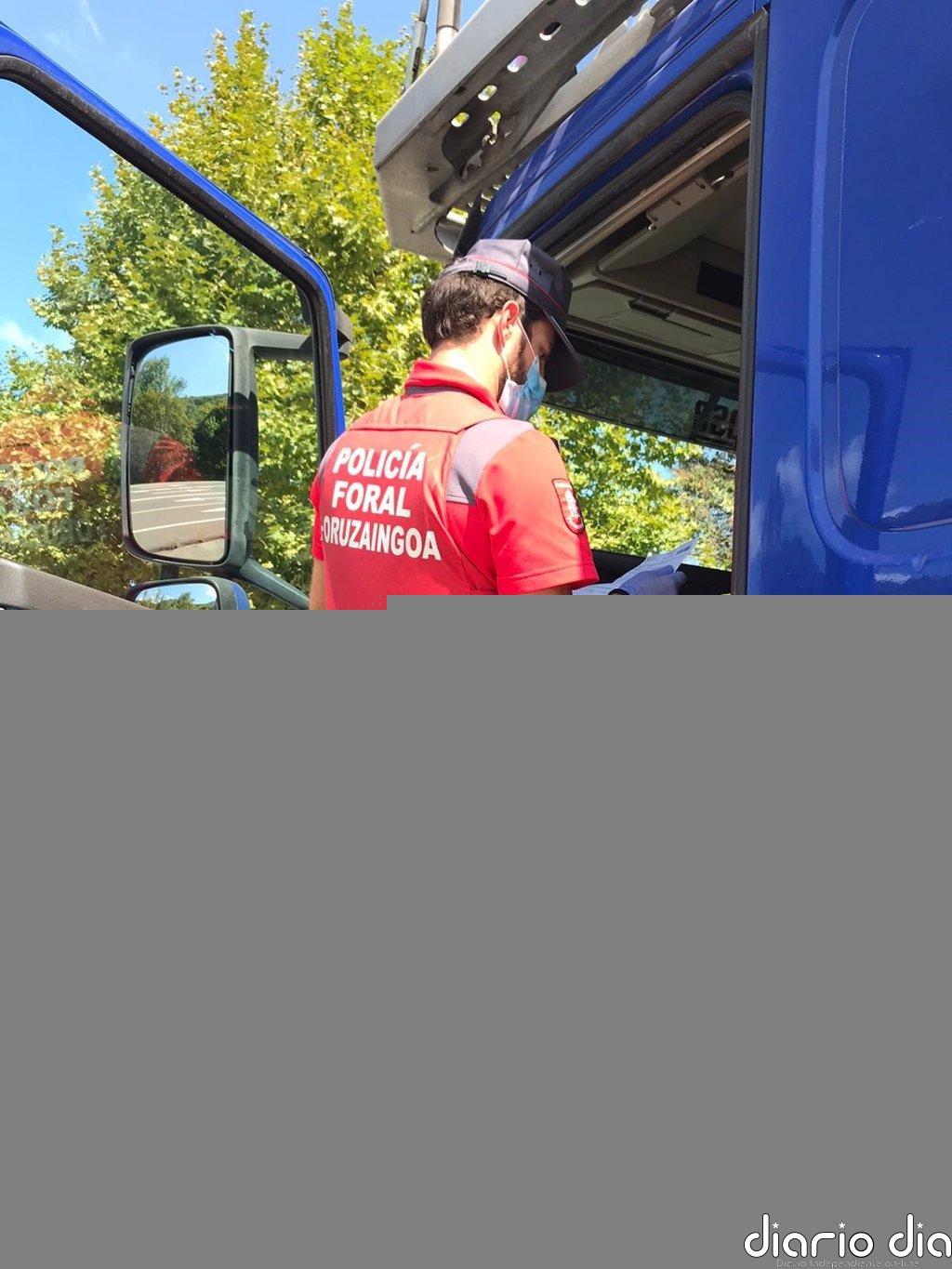 Denunciado un camionero en Sunbilla por positivo en droga y llevar una niña sin el cinturón de seguridad