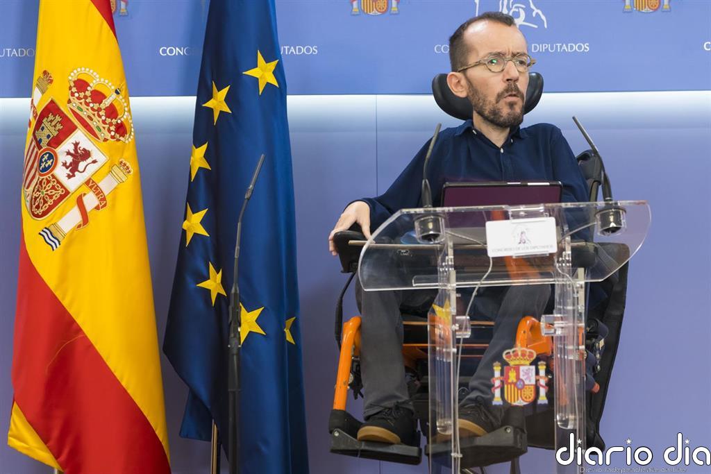 Echenique dice que Casado "desacata" la Constitución con CGPJ y defiende que la renovación refleje la "voluntad popular"