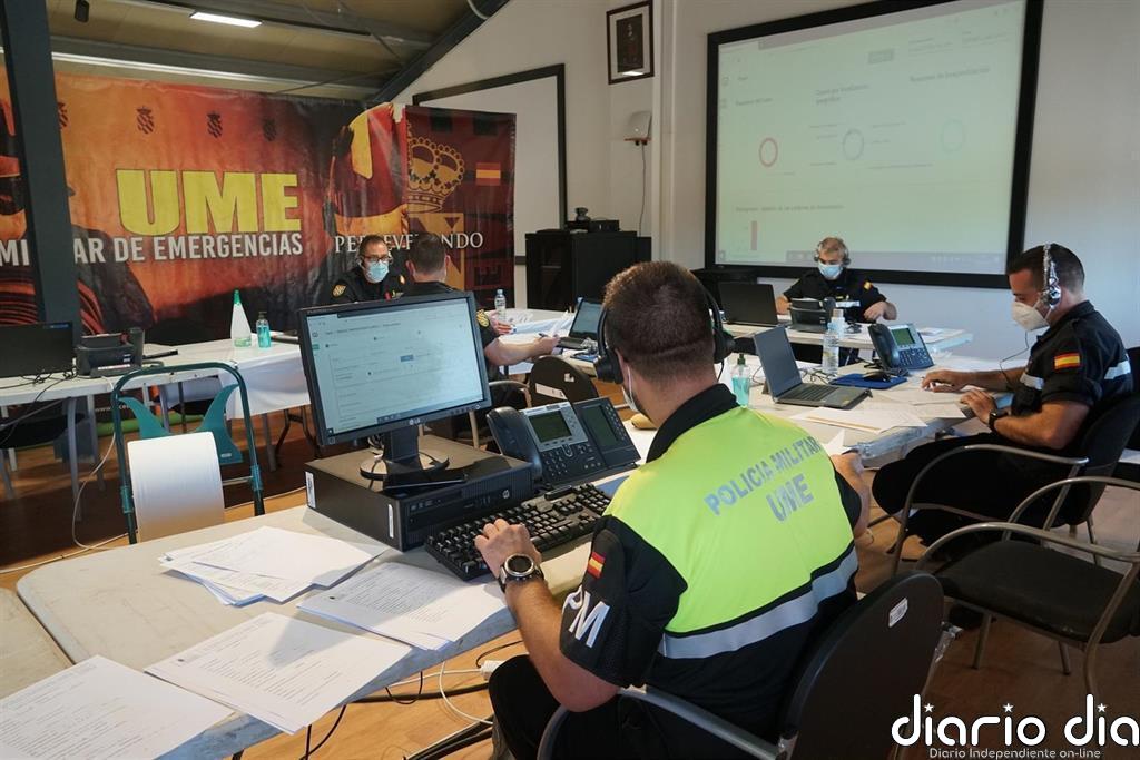 Efectivos de la UME inician el apoyo a los rastreadores de Cantabria