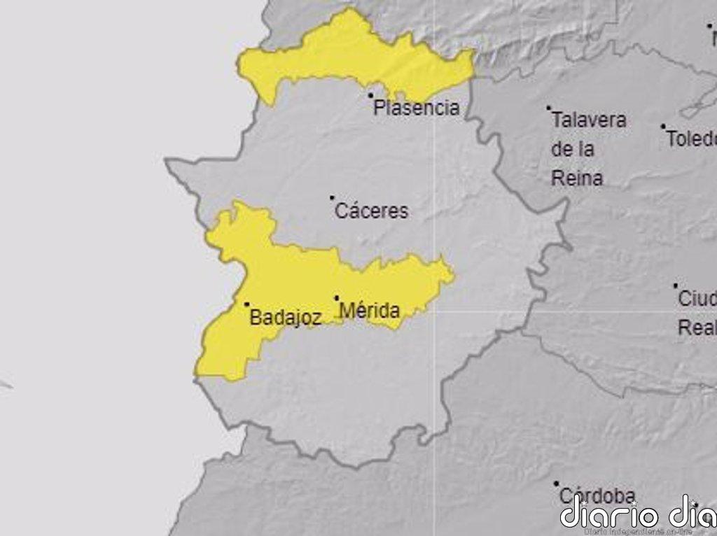 El 112 activa la alerta amarilla por altas temperaturas este sábado en las Vegas del Guadiana y Norte de Cáceres