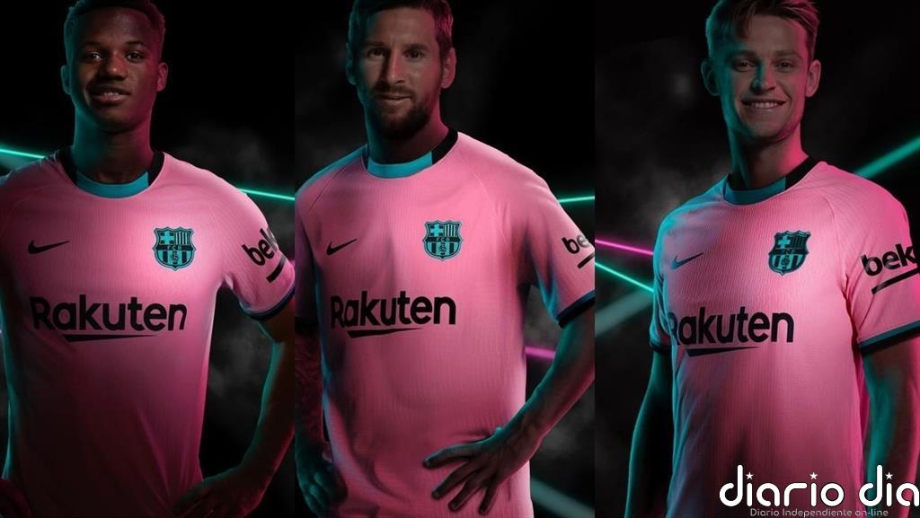 El amanecer inspira la tercera camiseta, en rosa y verde, del Barça