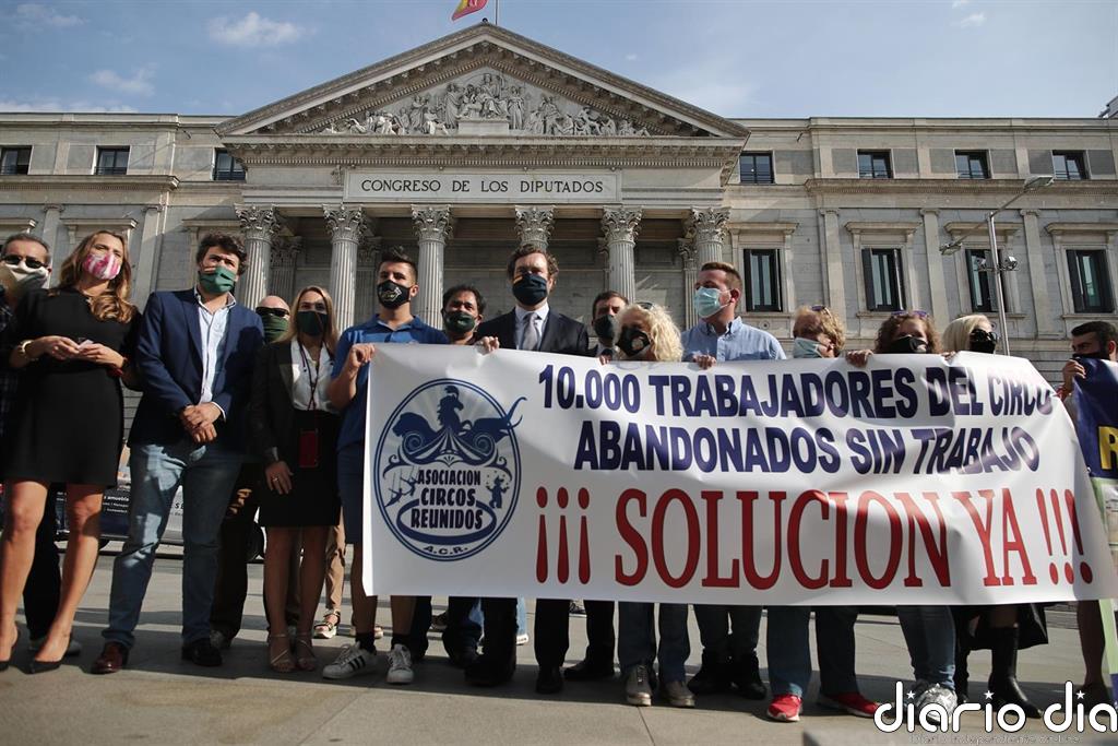 El circo reclama ante el Congreso ayudas del Gobierno: "Muchos están viviendo de las ayudas de Cáritas"