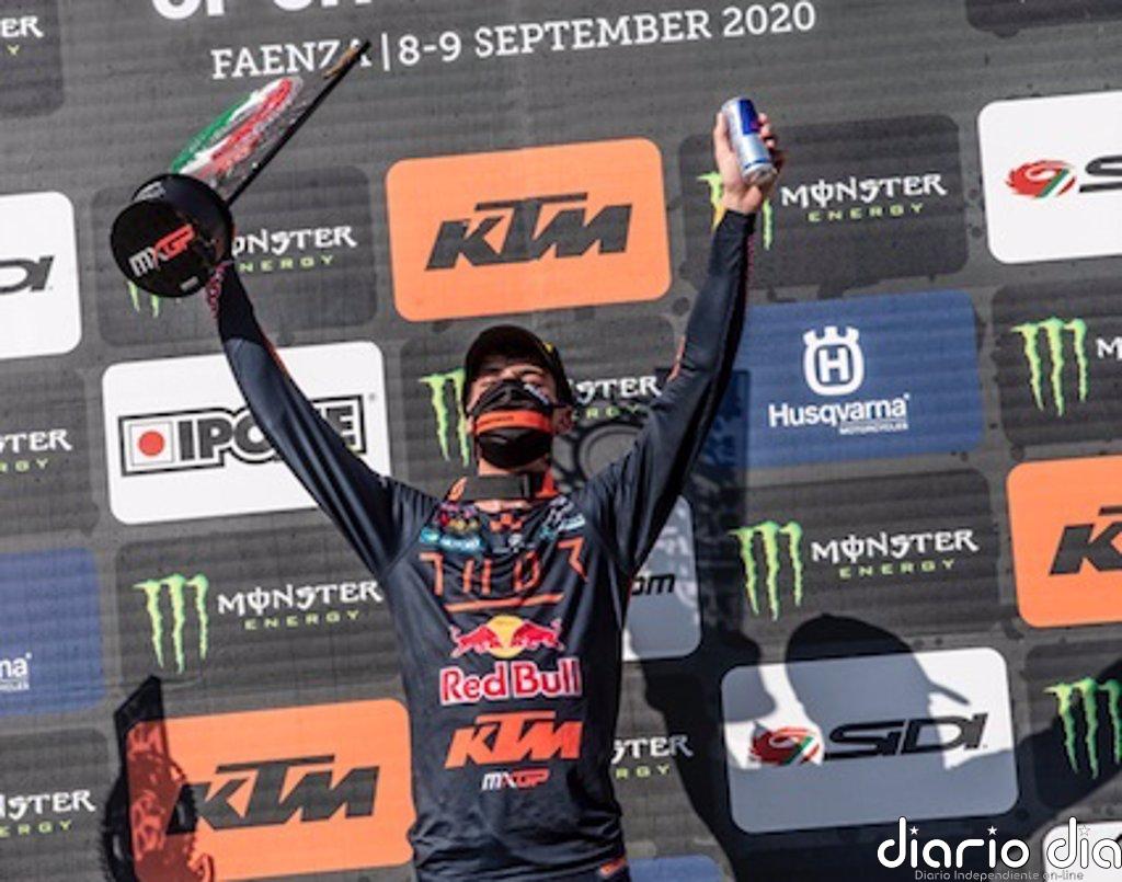 El español Jorge Prado conquista su primer Gran Premio de MXGP
