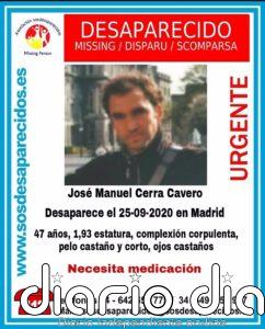 Buscan a un hombre de 47 años que necesita medicación desaparecido desde el domingo en Madrid
