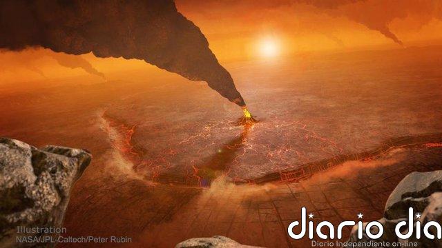 ¿Cómo sería un volcán en erupción en Venus?