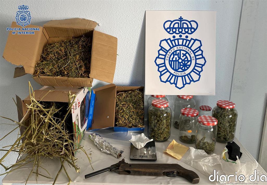 Desalojan un cumpleaños en Alcázar con 14 personas y requisan medio kilo de marihuana y 10 gramos de cocaína