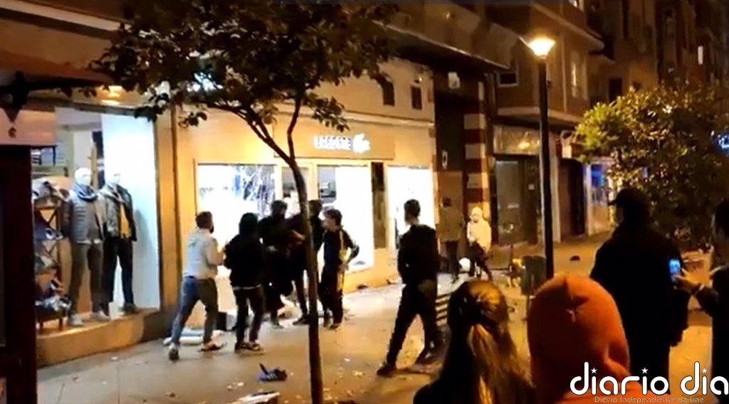 Disturbios en Logroño tras una convocatoria organizada por redes sociales contra las restricciones