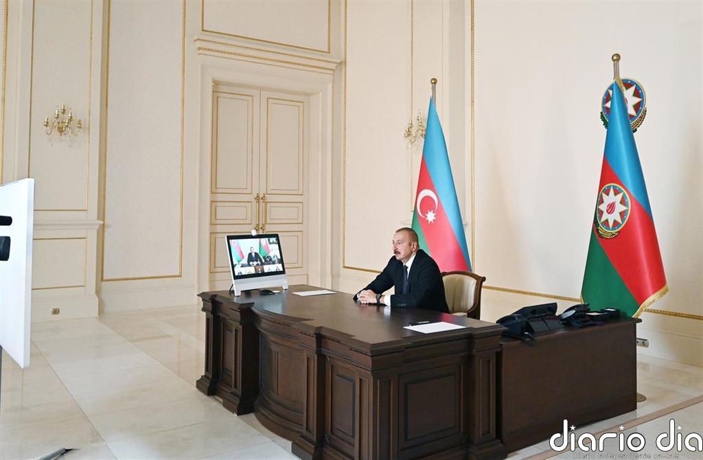 El presidente azerí asegura que el final de los combates en Nagorno Karabaj depende de Armenia