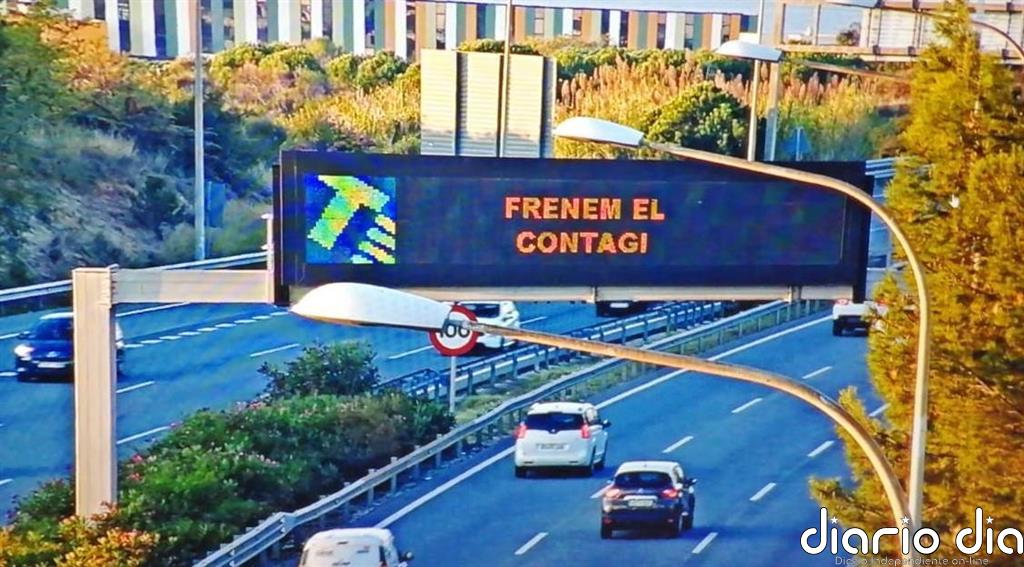 El tráfico en el área de Barcelona este sábado es un 70% inferior al del 31 de octubre de 2019
