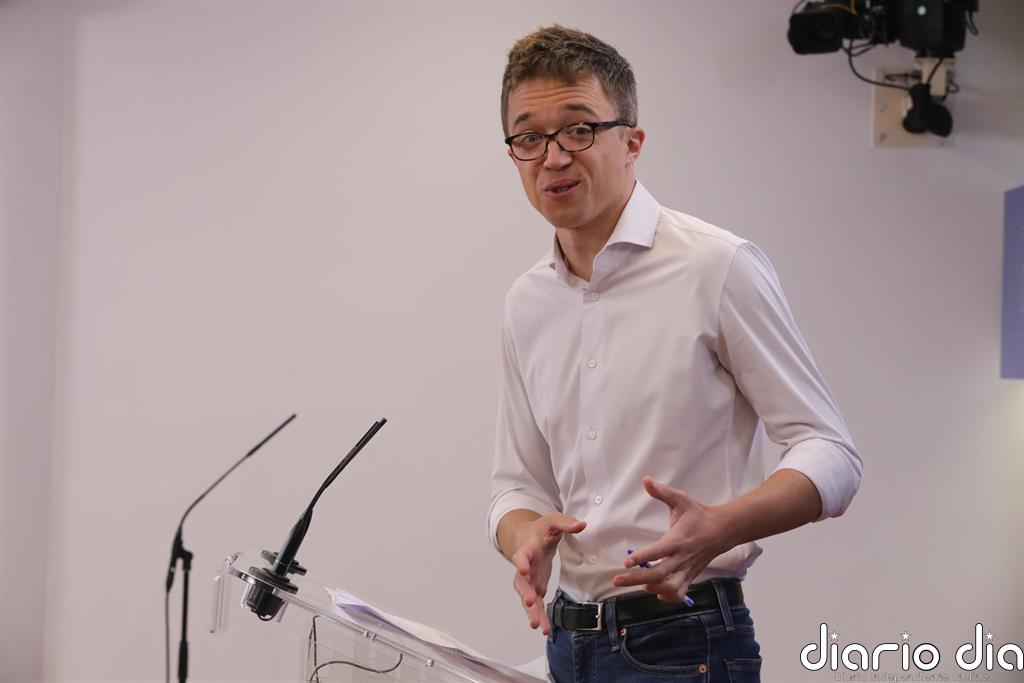 Errejón y Baldoví forzarán una votación en el Congreso para que Sánchez rinda cuentas cada mes sobre el estado de alarma
