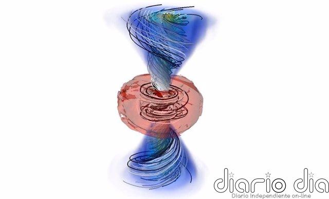 Estrellas de neutrones en colisión pueden formar oro y rayos gamma