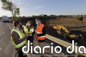 La Junta actúa para estabilizar el terraplén del enlace de la A-92 con Mairena del Alcor (Sevilla)