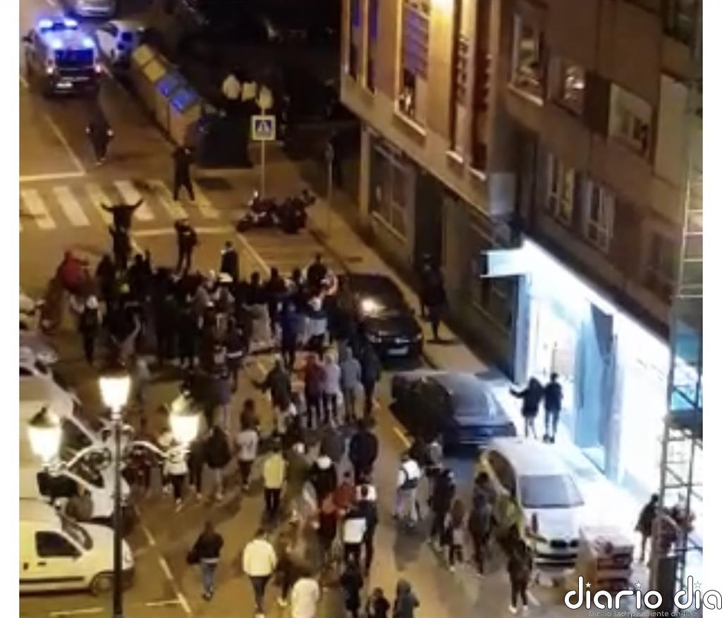Los disturbios contra el toque de queda en Cantabria se saldan con ocho detenidos y un policía herido