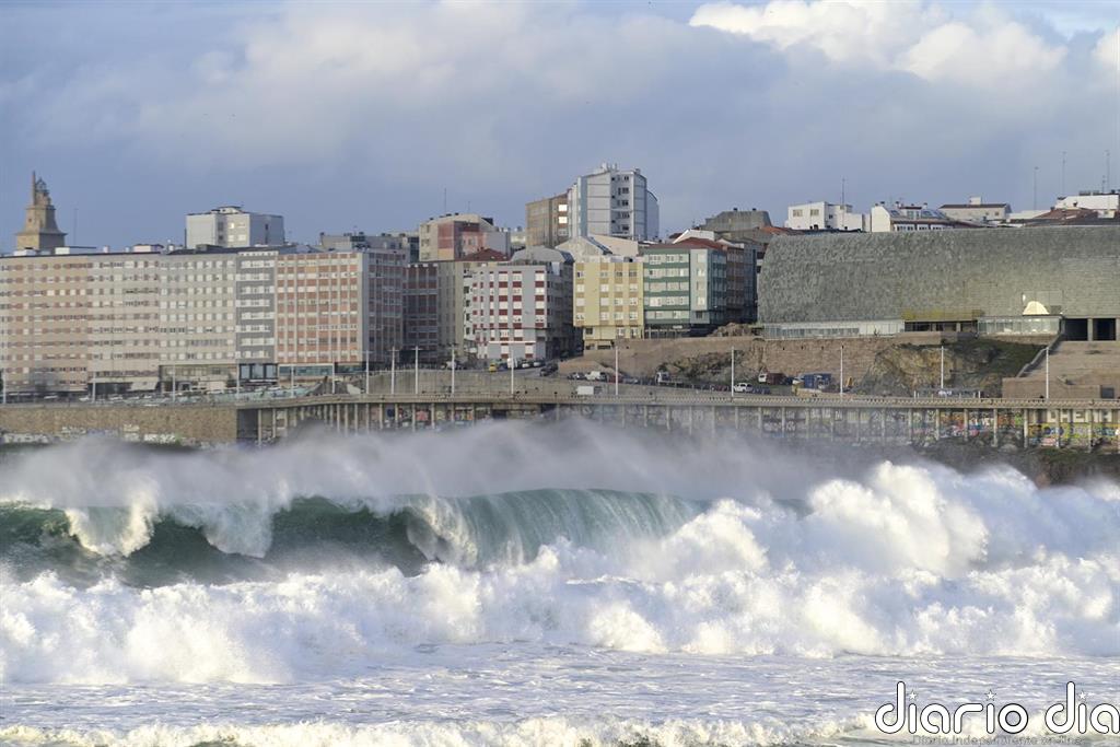 Activada la alerta amarilla por fuertes vientos en A Mariña (Lugo) y en casi toda la costa de A Coruña