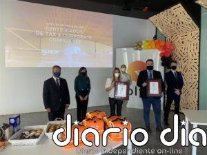 Aenor entrega a Soltec los certificados por sus sistemas de gestión de Compliance Tributario y Penal